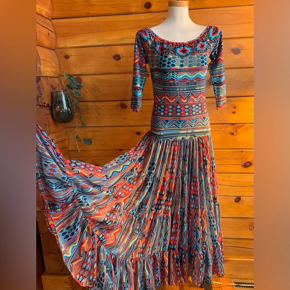 Vintage Collection Santa Fe Nights Dress Size Small